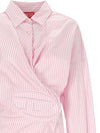 D Sizen N2 Asymmetric Design Striped Long Sleeve Shirt Pink - DIESEL - BALAAN 3