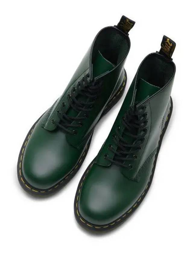 1460 Smooth Leather Lace Up Worker Boots Green - DR. MARTENS - BALAAN 2