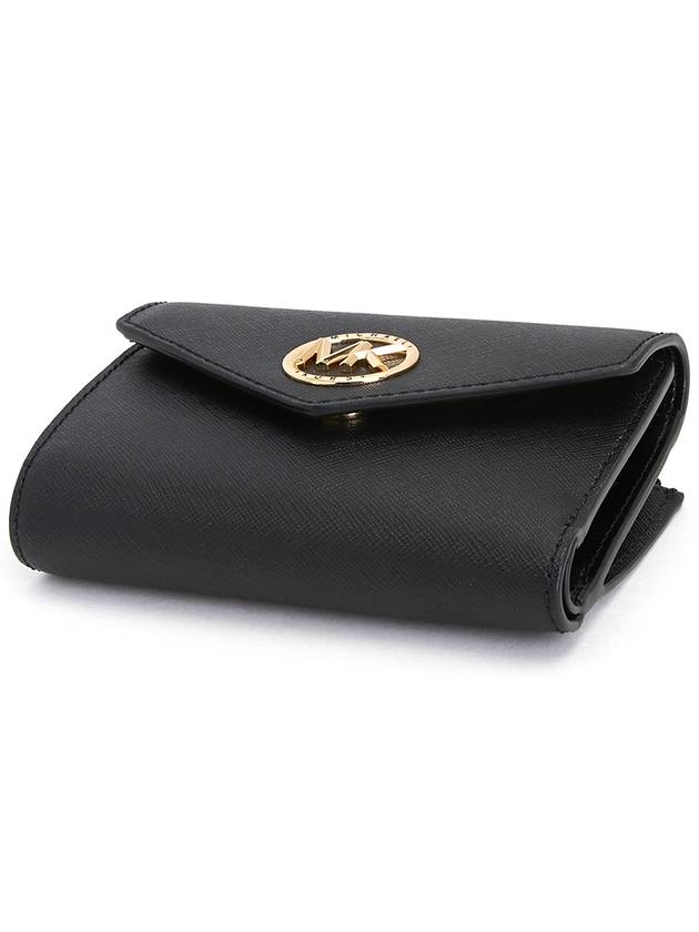 Saffiano Envelope Bicycle Wallet Black - MICHAEL KORS - BALAAN.