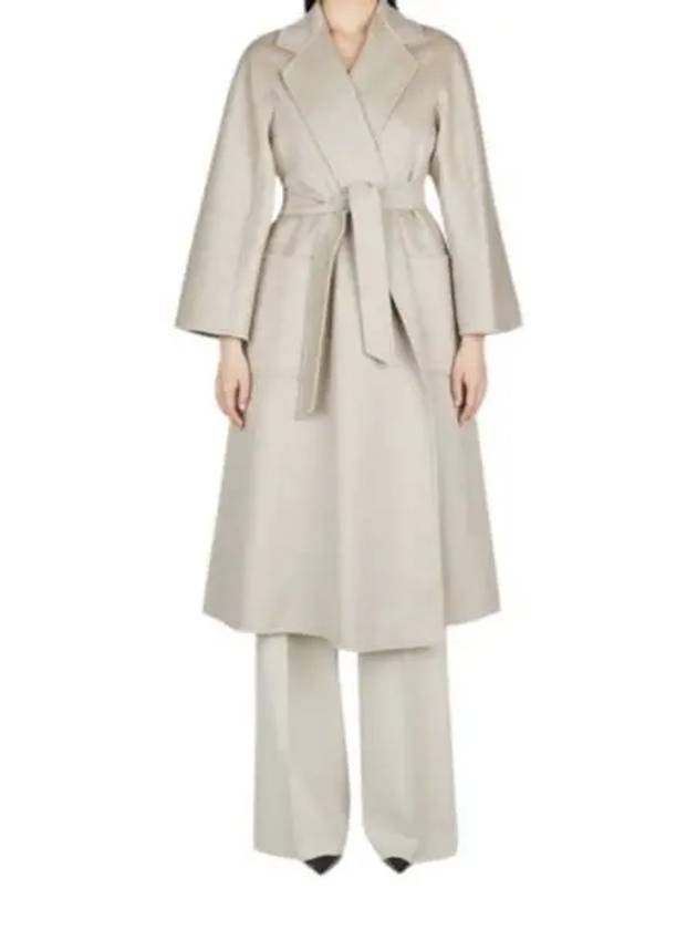 Ludmilla Belted Single Coat Sand - MAX MARA - BALAAN 1