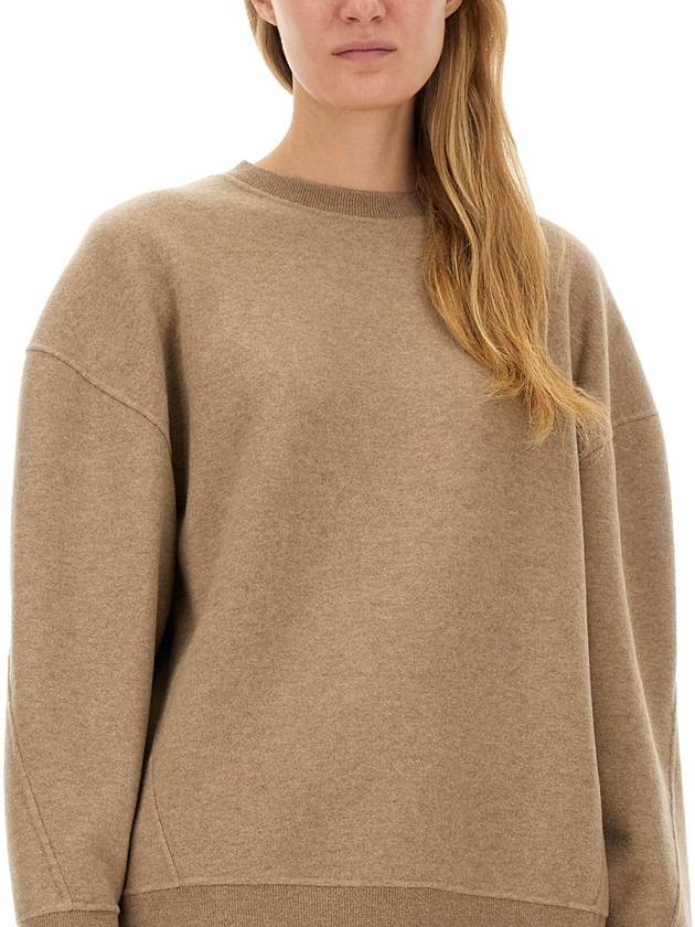 Elvira jersey crewneck knit top hazelnut brown - MAX MARA - BALAAN 5