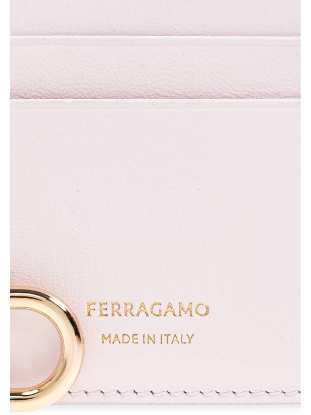 FERRAGAMO Card Case With Keychain, Women's, Pink - SALVATORE FERRAGAMO - BALAAN 5