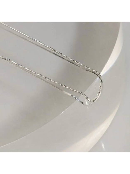 SILVER925 Double layered necklace - KELLY DONAHUE - BALAAN 2
