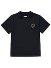 Hello Lala New Collar Polo Shirt Black - LALA SMILE - BALAAN 8