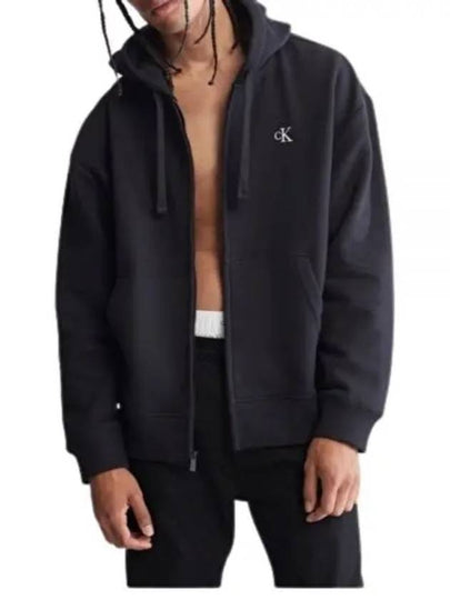 Archive Hero Zip-Up Hoodie Black - CALVIN KLEIN - BALAAN 2