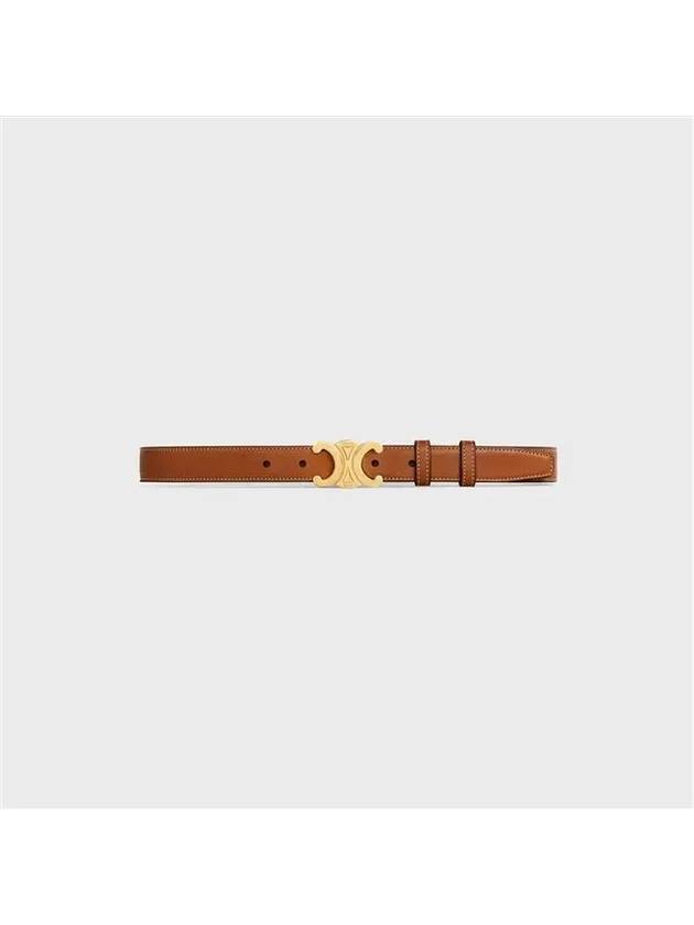 Triomphe Calfskin Medium Belt Tan - CELINE - BALAAN 2