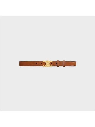 Triomphe Calfskin Medium Belt Tan - CELINE - BALAAN 2