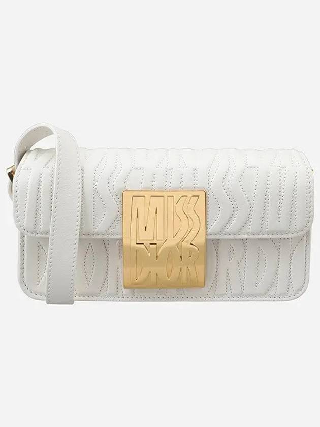 Miss Quilted All Over Calfskin Flap Shoulder Bag Latte - DIOR - BALAAN 2