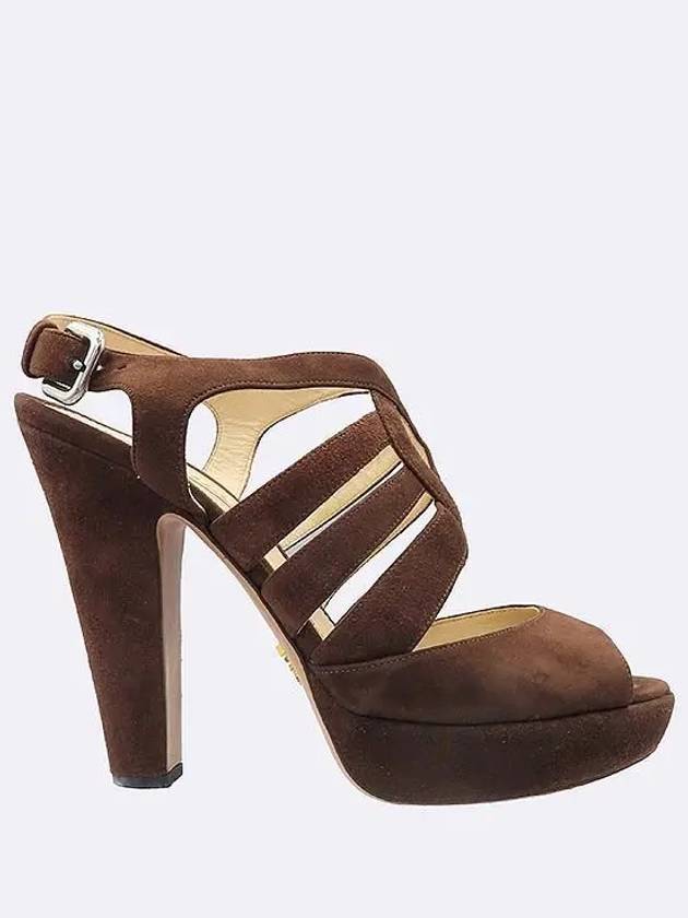 Smith Market Used Luxury Brown Shoes Women s - PRADA - BALAAN 3