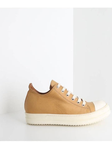 Women s Leather Converse Low Beige 15S5891 LVAP - RICK OWENS - BALAAN 1