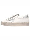 Hi Star White Metallic Silver Heel Tab Sneakers - GOLDEN GOOSE - BALAAN 3