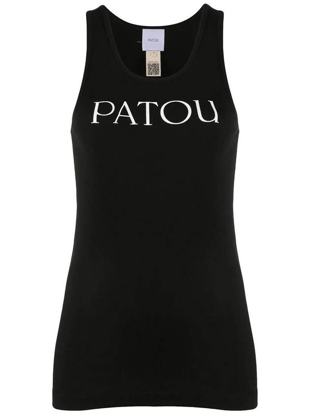 Women's Logo Print Sleeveless Black - PATOU - BALAAN 2