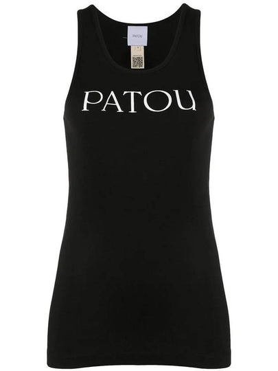 Women's Logo Print Sleeveless Black - PATOU - BALAAN 2