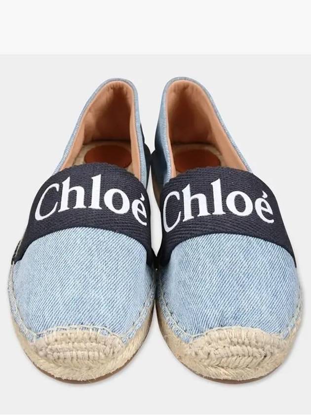 Kids 28 35 Logo Denim Espadrilles - CHLOE - BALAAN 4