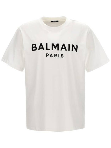 Balmain Logo Print T-Shirt - BALMAIN - BALAAN 1