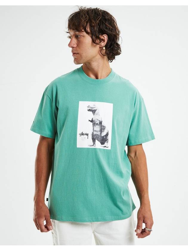 Big Mitty Short Sleeve T-Shirt Tee Green - STUSSY - BALAAN 7