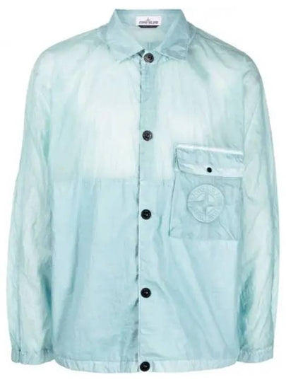 Lamy Button Pocket Long Sleeve Shirt Light Blue - STONE ISLAND - BALAAN 2