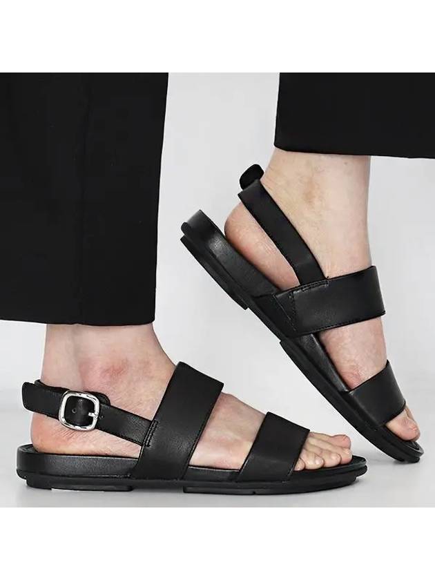 Gracie Leather Back Strap Sandals Black - FITFLOP - BALAAN 2