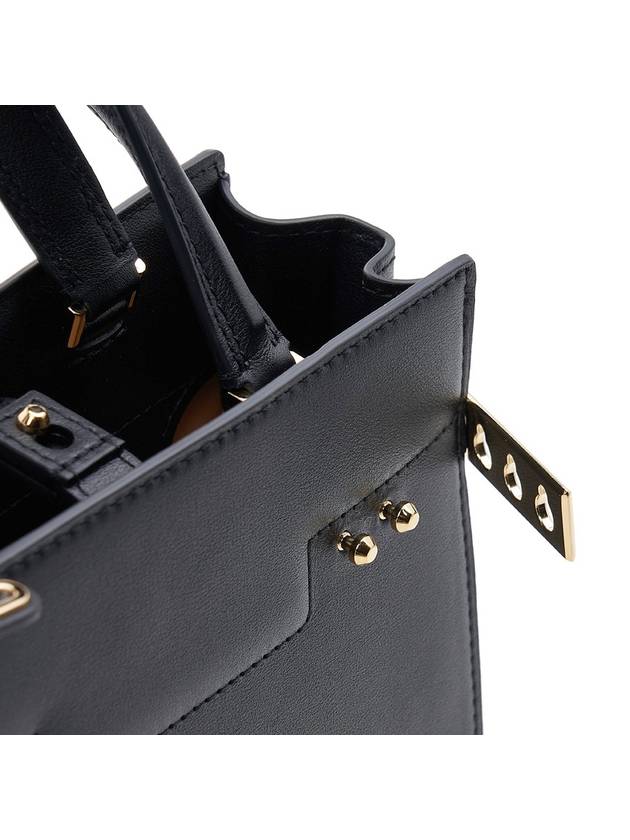 Tempete Crush Silky Calf Leather Tote Bag Black - DELVAUX - BALAAN 10