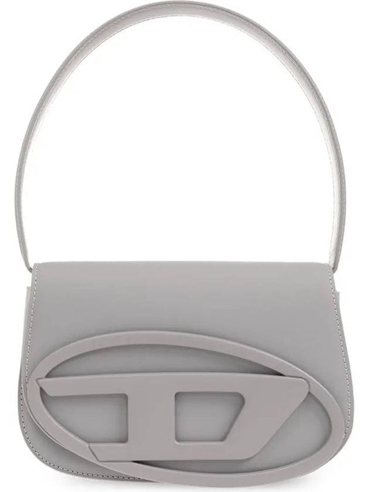 1DR Iconic Matte Leather Shoulder Bag Grey - DIESEL - BALAAN 2