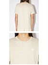 Nash Face Short Sleeve T-Shirt Oatmeal Melange - ACNE STUDIOS - BALAAN 6