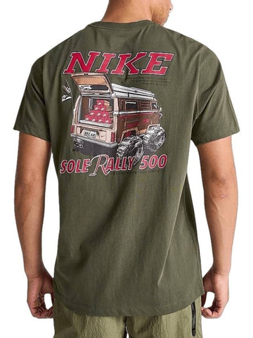 Sportswear Sole Rally Short Sleeve T-Shirt Green - NIKE - BALAAN 1