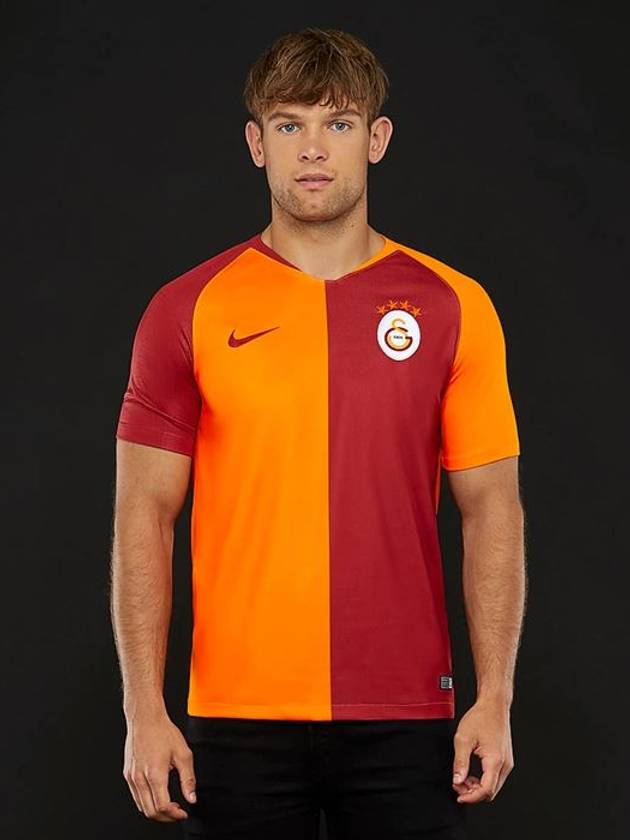 Galatasaray Stadium Home Short Sleeve T-Shirt Red Orange - NIKE - BALAAN 2