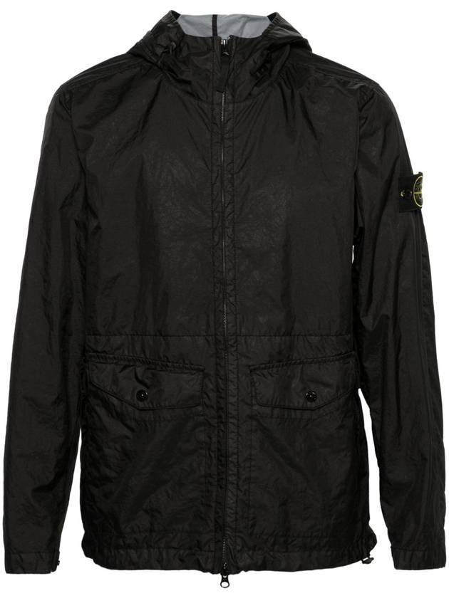 Membrana 3L TC Hooded Jacket Black - STONE ISLAND - BALAAN 3