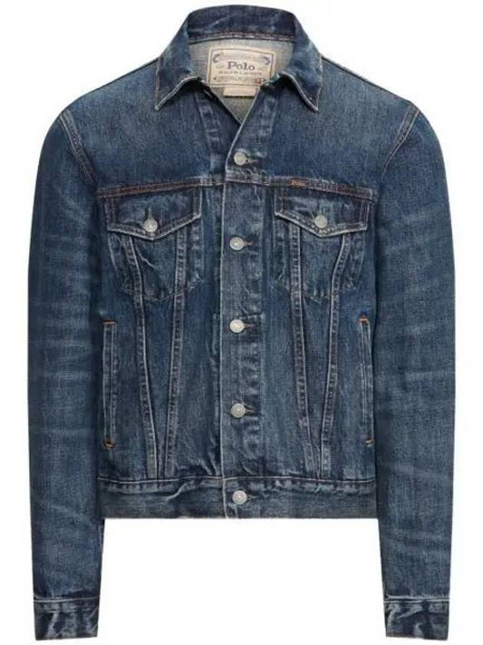 Icon Tracker Denim Jacket Blue - POLO RALPH LAUREN - BALAAN 2