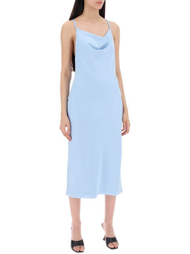 satin midi slip dress for a - ROTATE - BALAAN 2