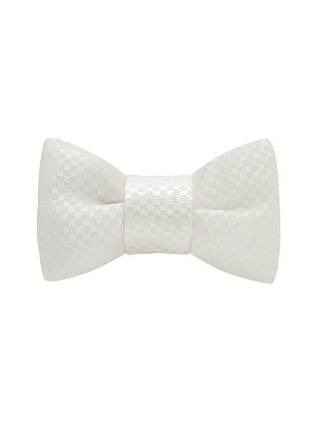 Tom Ford Textured Bow Tie, Men's, White - TOM FORD - BALAAN 1