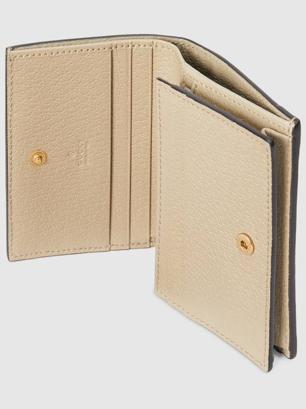 Ophidia GG Supreme Card Wallet Beige White - GUCCI - BALAAN 6