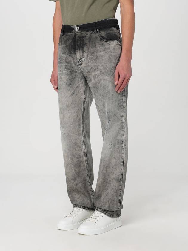 Stonewash Cotton Jeans Grey - BALMAIN - BALAAN 5