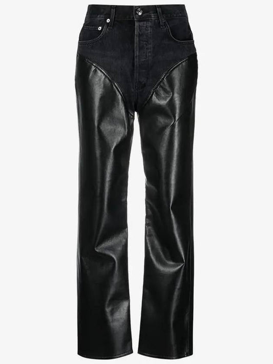 Hybrid Straight Pants Black - AGOLDE - BALAAN 2