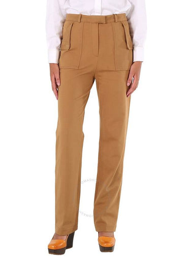 Burberry Ladies Biscuit Pocket Detail Jersey Tailored Trousers, Brand Size 4 (US Size 2) - BURBERRY - BALAAN 1