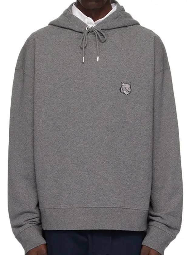 Bold Fox Head Patch Oversize Hoodie Grey - MAISON KITSUNE - BALAAN 2