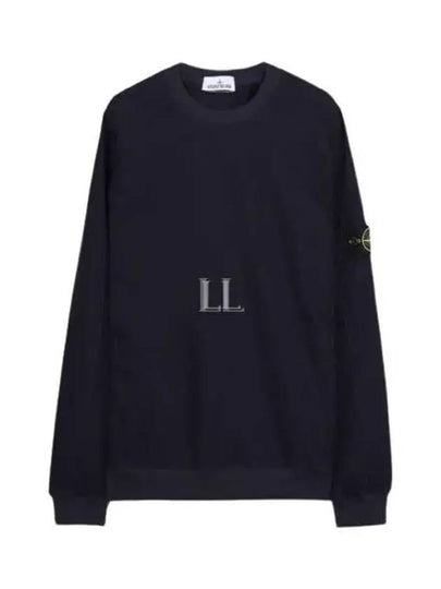 Crewneck Stretch Nylon Badge Sweatshirt Navy - STONE ISLAND - BALAAN 2