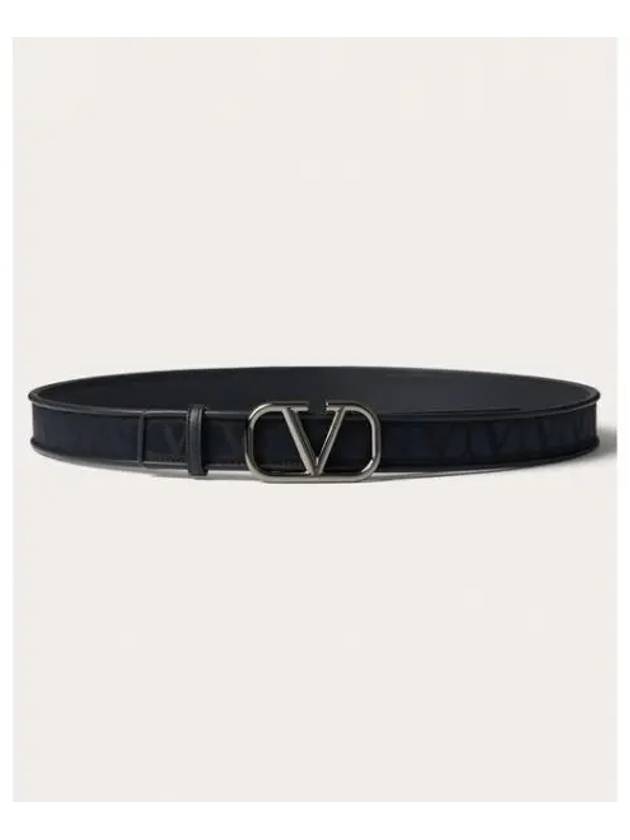 Toile Iconographe Leather Belt Black - VALENTINO - BALAAN 2