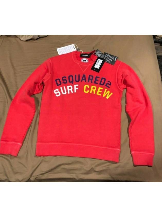 Surf Crew Sweatshirt Blue - DSQUARED2 - BALAAN 3