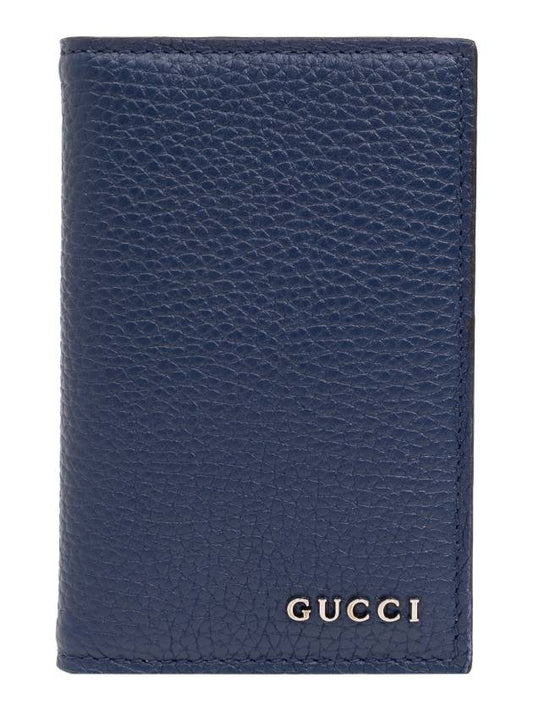 Logo Bifold Long Card Wallet Blue - GUCCI - BALAAN 1