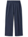 One tuck linen wide pants navy - INDUST - BALAAN 6