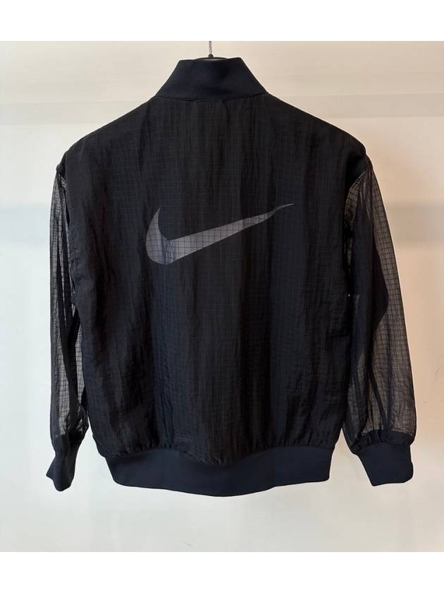 NSW Essentials Woven Varsity Bomber Jacket Black Asia - NIKE - BALAAN 4