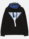 Eagle Logo Hoodie Black - EMPORIO ARMANI - BALAAN 3