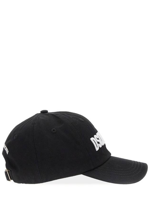 Logo Base Ball Cap Black - DSQUARED2 - BALAAN 5