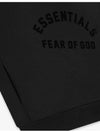 Logo Applique Mock Neck Sweatshirt Black - FEAR OF GOD ESSENTIALS - BALAAN 6