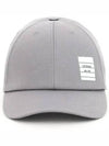 Classic Logo Patch Ball Cap Grey - THOM BROWNE - BALAAN 2