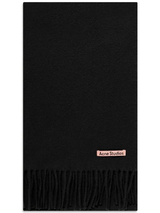 Wool Fringe Scarf Black - ACNE STUDIOS - BALAAN 2