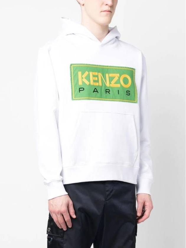 Paris Classic Popover Cotton Hoodie White - KENZO - BALAAN 4