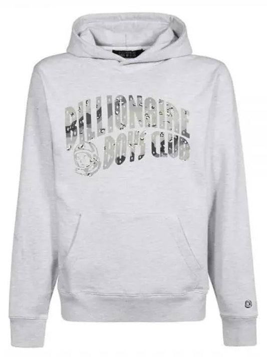 B21417 HEATHER GRAY camo arch logo popover hoodie - BILLIONAIRE BOYS CLUB - BALAAN 1