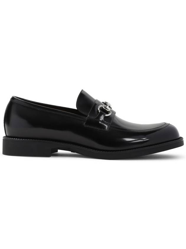 Shiny Horsebit Leather Loafer Black - GUCCI - BALAAN 2